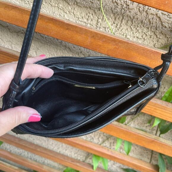 Giani Bernini snakeskin black leather purse VTG - Picture 3 of 9